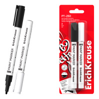 Набор из 2 маркер-красок ErichKrause PT-250, на масляной основе, цвет чернил ассорти (в блистере)
