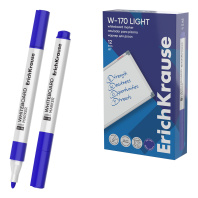 Маркер для досок ErichKrause W-170 Light, цвет чернил синий (в коробке по 12 шт.)