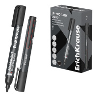 Перманентный маркер с жидкими чернилами ErichKrause LP-600 Tank Liquid, цвет чернил черный (в коробке по 10 шт.)