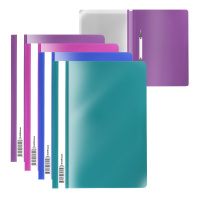 Папка-скоросшиватель пластиковая ErichKrause Fizzy Vivid, A4, ассорти (в пакете по 20 шт.)
