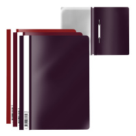 Набор из 3 папок-скоросшивателей пластиковых ErichKrause® Matt Blackberry Marsala, арома, A4, ассорти