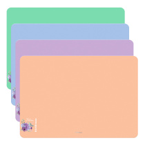 Подкладка настольная пластиковая ErichKrause Matt Pastel Bloom, A2, ассорти (в пакете по 4 шт.)