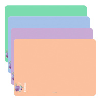 Подкладка настольная пластиковая ErichKrause Matt Pastel Bloom, A2, ассорти (в пакете по 4 шт.)