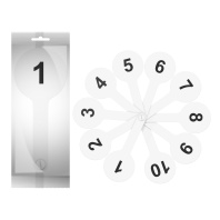 Веер-касса чисел 1-20 пластиковая ErichKrause (в пакете по 12 шт.)