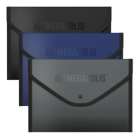 Папка-конверт на кнопке пластиковая ErichKrause MEGAPOLIS®, обшитая, A4+, непрозрачный, ассорти (в пакете по 4 шт.) Папка-конверт на кнопке пластиковая ErichKrause MEGAPOLIS®, обшитая, A4+, непрозрачный, ассорти (в пакете по 4 шт.)