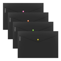 Папка-конверт на кнопке пластиковая ErichKrause Matt Accent, с неоновой кнопкой, A4, непрозрачный (в пакете по 12 шт.)