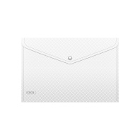 Папка-конверт на кнопке пластиковая ErichKrause Clear Rhombs, A4 (в пакете по 12 шт.)