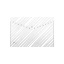 Папка-конверт на кнопке пластиковая ErichKrause Clear Lines, A4 (в пакете по 12 шт.)