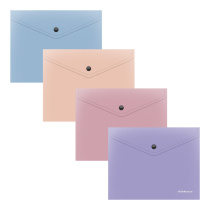 Папка-конверт на кнопке пластиковая ErichKrause Matt Manga, А5+, непрозрачный, ассорти (в пакете по 12 шт.)