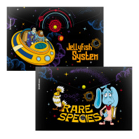 Папка-конверт на кнопке пластиковая ErichKrause Тайна третьей планеты, A4, ассорти (в пакете по 12 шт.)