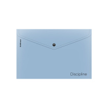 Папка-конверт на кнопке пластиковая ErichKrause Manga Words, A4, непрозрачный, голубой (в пакете по 12 шт.)