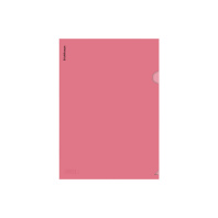 Папка-уголок пластиковая ErichKrause Glossy Classic, A4, полупрозрачный, красный (в пакете по 12 шт.)