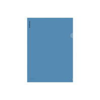 Папка-уголок пластиковая ErichKrause Glossy Classic, A4, полупрозрачный, синий (в пакете по 12 шт.)