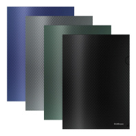 Папка-уголок пластиковая ErichKrause® Diamond Original, A4, непрозрачная, ассорти (в пакете по 12 шт.)