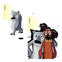 Папка-уголок пластиковая ErichKrause Жил-был Пес, А4, ассорти (в пакете по 12 шт.)