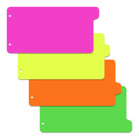 Набор из 4-х разделителей пластиковых ErichKrause Matt Neon, ассорти (в пакете по 12 шт.)