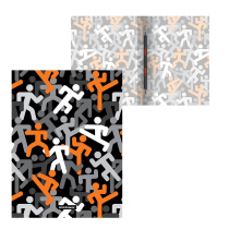 Папка-скоросшиватель пластиковая с пружинным механизмом ErichKrause® Walkers, A4 (в пакете по 4 шт.)