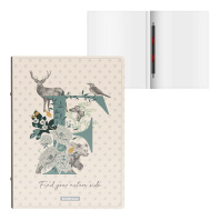 Папка-скоросшиватель пластиковая с пружинным механизмом ErichKrause® Natural Life, A4 (в пакете по 4 шт.)