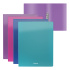 Папка с боковым зажимом пластиковая ErichKrause Diamond Vivid, A4, ассорти (в пакете по 4 шт.)