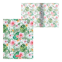 Папка с боковым зажимом пластиковая ErichKrause® Tropical Nature, A4 (в пакете по 4 шт.)