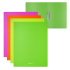 Папка с боковым зажимом пластиковая ErichKrause Matt Neon, A4, ассорти (в пакете по 4 шт.)