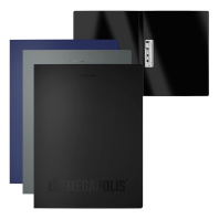 Папка с боковым зажимом пластиковая ErichKrause MEGAPOLIS, A4, ассорти (в пакете по 4 шт.)