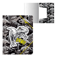 Папка на резинках пластиковая ErichKrause® Dinosaur Park, A4 (в пакете по 4 шт.)