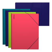 Папка на резинках пластиковая ErichKrause Soft Reef, A4, ассорти (в пакете по 4 шт.)