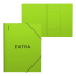 Папка на резинках пластиковая ErichKrause Reef Phrases, A4, лайм (в пакете по 4 шт.)