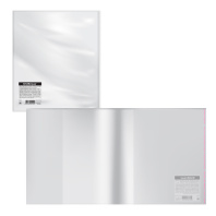 Обложка пласт. ErichKrause Glossy Clear, для тетр. и дневн., с клеевым краем и клапаном в край, 212х395мм, 80мкм (в пакете по 100 шт.)