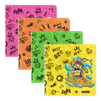 Набор пласт. обложек ErichKrause® Funny Monsters для учебников, с клеевым краем и клапаном в край, 232х440мм, 80 мкм, ассорти (пакет 12 шт.)