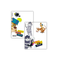 Набор пластиковых обложек ErichKrause Простоквашино, для тетрадей и дневников, 212х347мм, 80 мкм, ассорти (пакет 12 шт.)