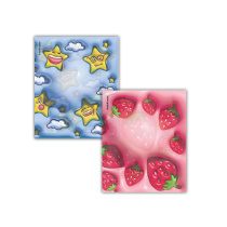 Набор пластиковых обложек ErichKrause Bouncy, для тетрадей и дневников, 212х347мм, 80 мкм, ассорти (пакет 12 шт.)