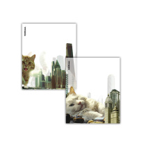 Набор пластиковых обложек ErichKrause Big City Cats, для тетрадей и дневников, 212х347мм, 80 мкм, ассорти (пакет 12 шт.)