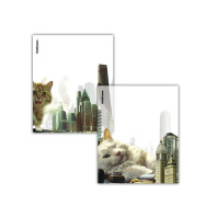 Набор пластиковых обложек ErichKrause Big City Cats, для тетрадей и дневников, 212х347мм, 80 мкм, ассорти (пакет 12 шт.)