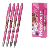 Ручка гелевая сo стираемыми чернилами ErichKrause R-301 Magic Gel Stick CapyBarbara 0.5, цвет чернил синий (в коробке по 12 шт.)