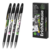 Ручка гелевая сo стираемыми чернилами ErichKrause R-301 Magic Gel Stick Dino Hobby 0.5, цвет чернил синий (в коробке по 12 шт.)