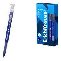 Ручка-роллер ErichKrause Marathon Stick 0.5, цвет чернил синий (в коробке по 12 шт.) Ручка-роллер ErichKrause Marathon Stick 0.5, цвет чернил синий (в коробке по 12 шт.)