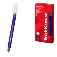 Ручка-роллер ErichKrause Balance Stick Classic 0.5, цвет чернил синий (в коробке по 12 шт.) Ручка-роллер ErichKrause Balance Stick Classic 0.5, цвет чернил синий (в коробке по 12 шт.)