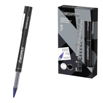 Ручка-роллер ErichKrause MEGAPOLIS® 1.0, с пластиковым наконечником, цвет чернил черный (в коробке по 12 шт.)