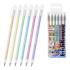 Набор из 6 ручек акриловых ErichKrause Milky 1.0, цвет чернил ассорти (в пэт-боксе)