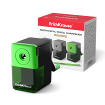 Точилка механическая ErichKrause с контейнером, ассорти (в коробке)