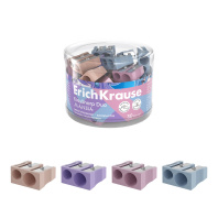 Точилка пластиковая ErichKrause EasySharp Duo, Manga, ассорти (в тубусе по 30 шт)