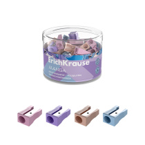 Точилка пластиковая ErichKrause EasySharp, Manga, ассорти (в тубусе по 60 шт)