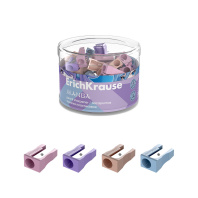 Точилка пластиковая ErichKrause EasySharp, Manga, ассорти (в тубусе по 60 шт)