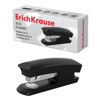 Степлер №24/6 ErichKrause Эко Классика до 30 листов, черный (в коробке по 1 шт.)