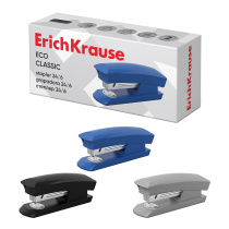 Степлер №24/6 ErichKrause Эко Классика до 30 листов, ассорти (в коробке по 1 шт.)