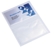 Cамоклеящийся карман для визитных карт (59x94мм) 20шт. Clear PVC