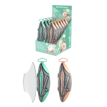 Циркуль металлический ErichKrause Цветущая нежность, 125мм, с карандашом, пенал, ассорти (в коробке-дисплее по 12 шт)