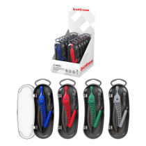 Готовальня ErichKrause Классика, (пластиковый циркуль и сменные грифели), пенал, ассорти (в коробке-дисплее по 12 шт)